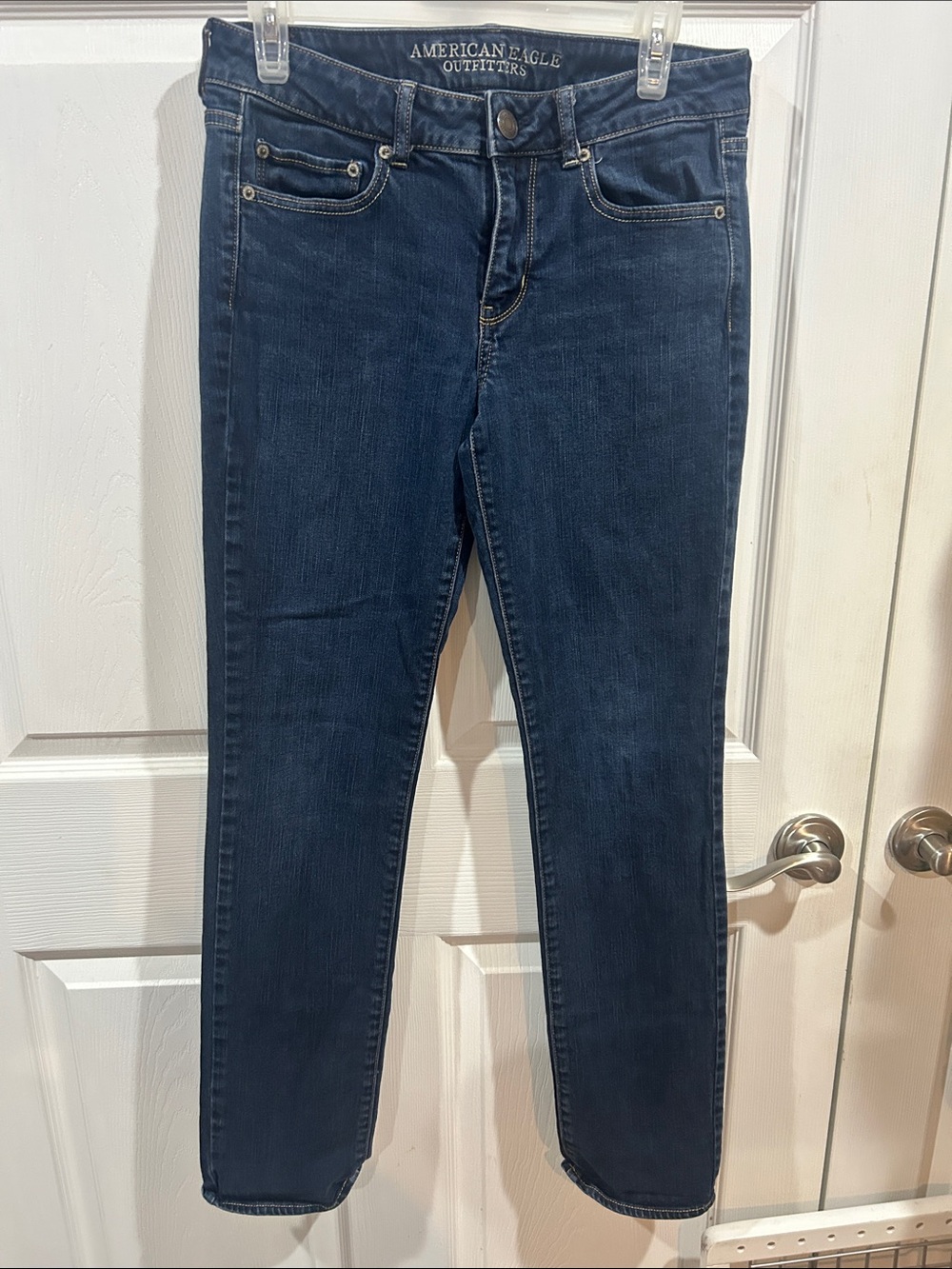 American Eagle Outfitters Navy Skinny Jeans for Women -8 long